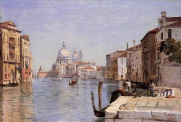  dome Tableaux - Venise Vue du Campo della Carita du Dôme du Salute plein air romantisme Jean Baptiste Camille Corot